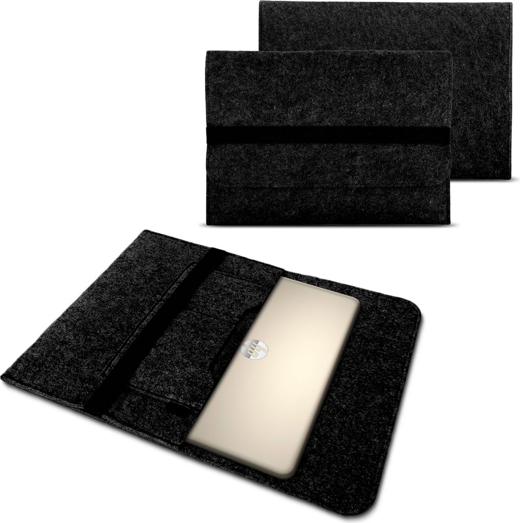 Notebook Sleeve Hülle Laptop Case Ultrabook Cover 15" Tasche Filz Cover Case Farben:Dunkel Grau;Notebook:Medion Akoya E6424