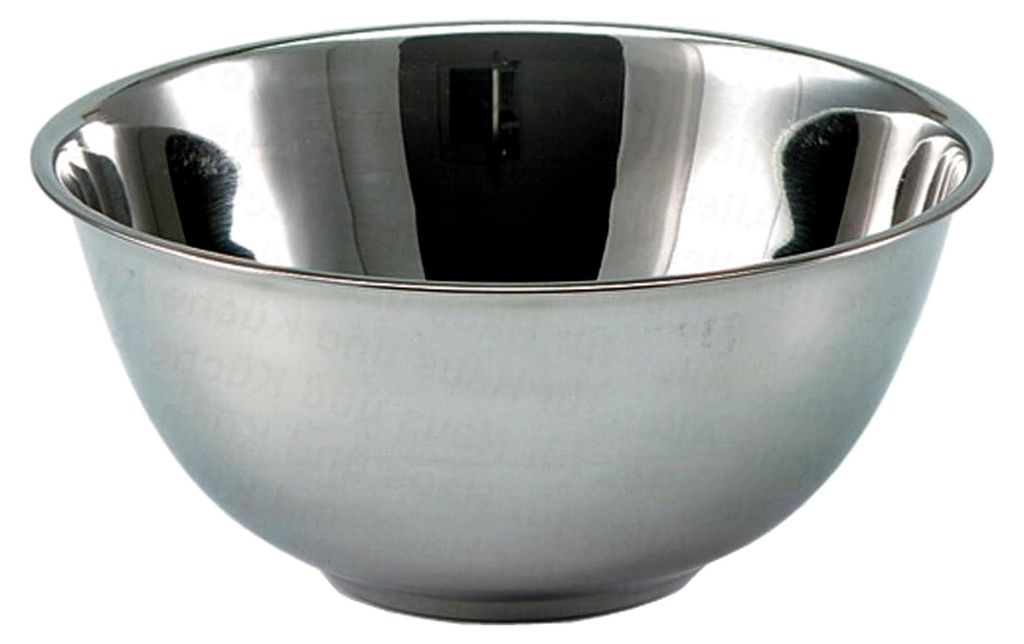 SSW Schüssel aus rostfreiem Edelstahl, pflegeleicht, poliert, Durchmesser: 28 cm, Silber