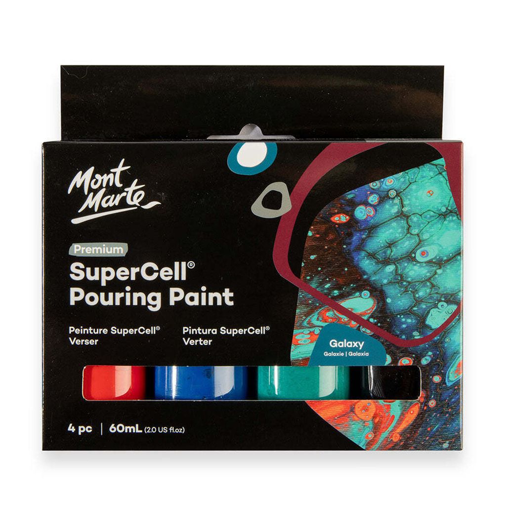 Mont Marte SuperCell® Pouring Acrylfarbe Set, Gieß-Acryl, Produktbild 