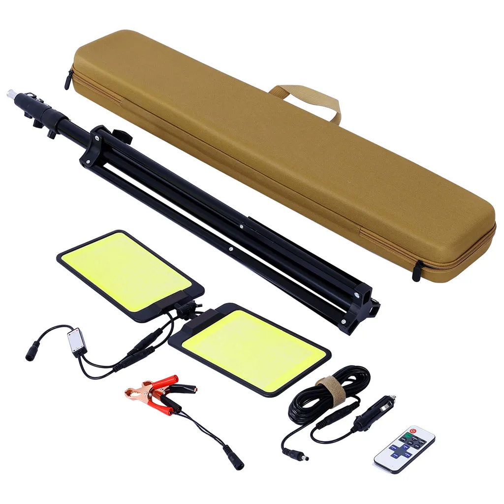 Lampe LED Extérieure pour Camping et Excursion 12V avec Mât Ajustable - 7