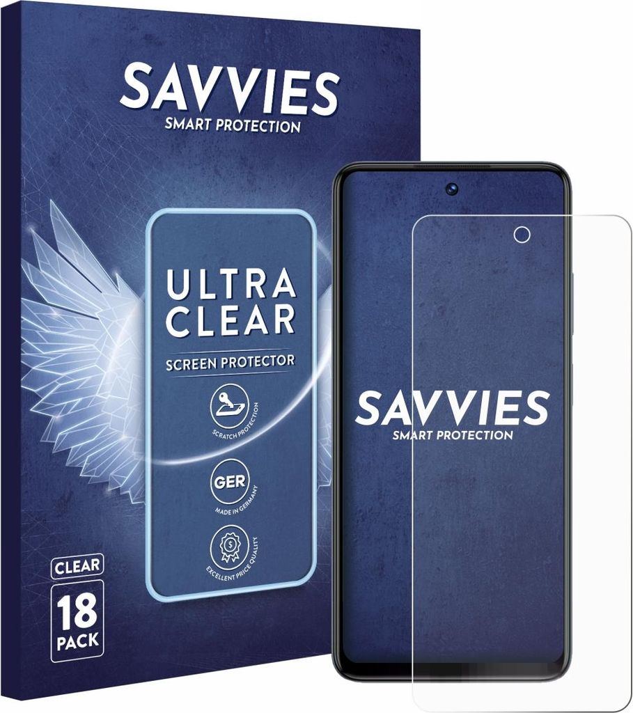 18x Für Philips S7710 Omni 10 Schutzfolie Savvies Displayschutz Display Schutz Folie Klar Transparent