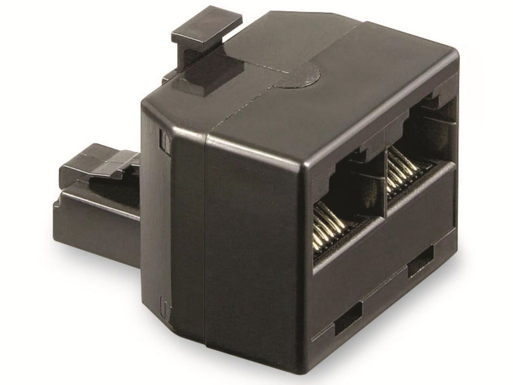 goobay ISDN T Adapter 2 x RJ45 Buchse auf RJ45 Stecker Immagine del prodotto 