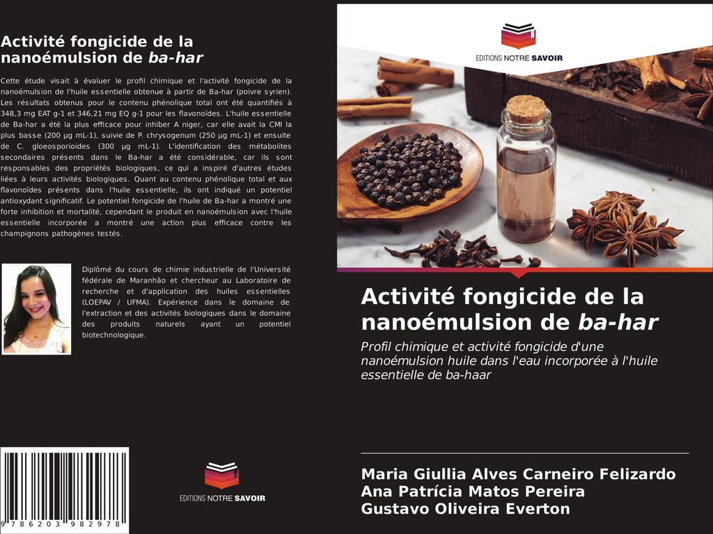 Activité fongicide de la nanoémulsion de ba-har