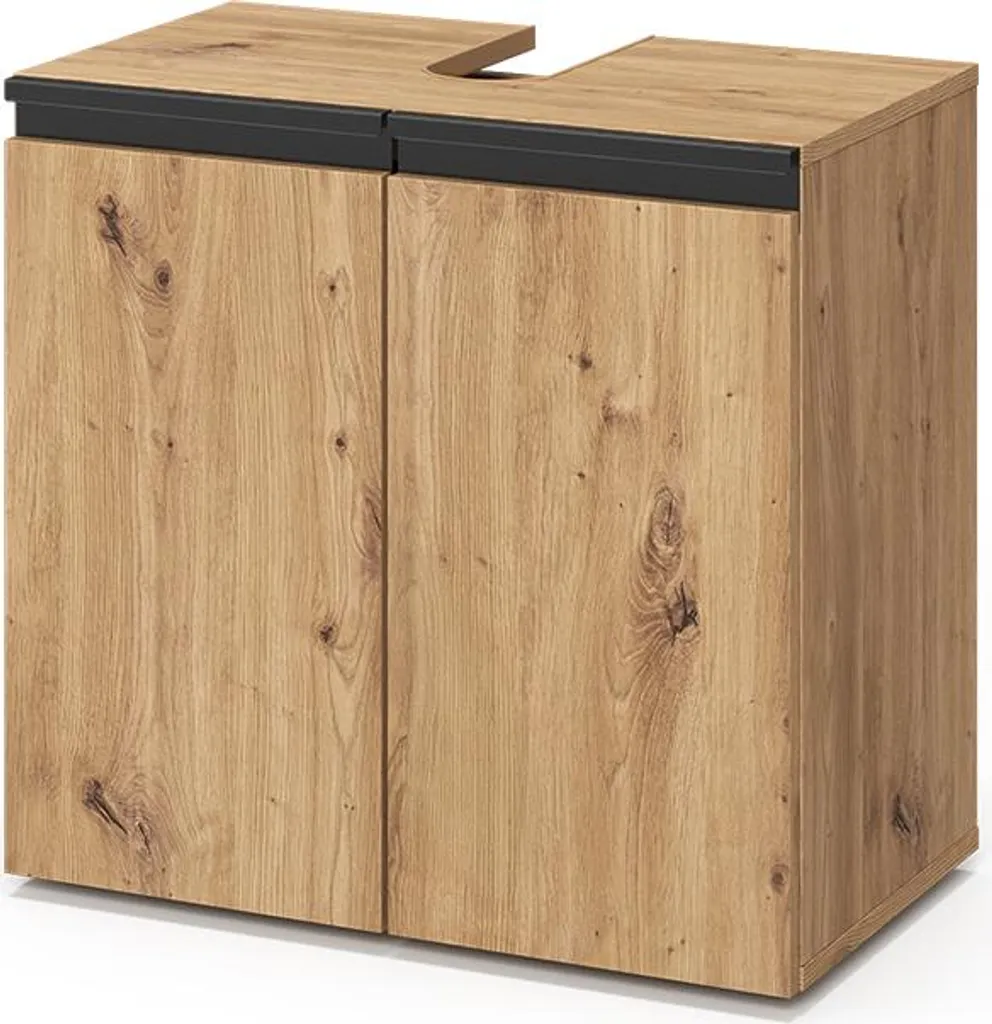 Meuble sous lavabo bois Artisan Vicco Torren 60 cm avec rangements