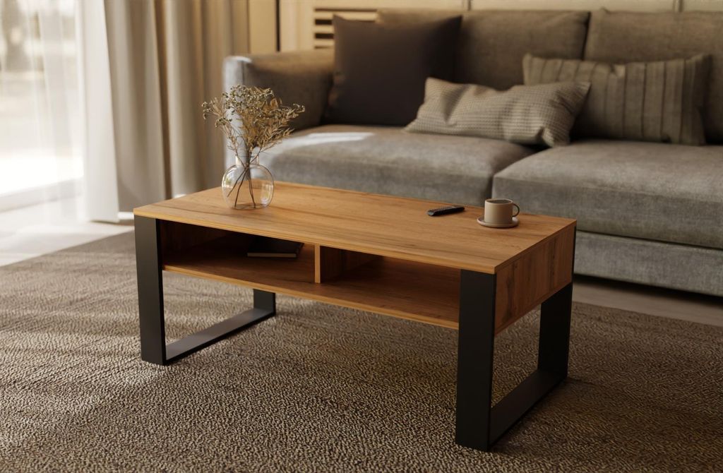 Meble Pitus Couchtisch ST7 90x50 cm mit Doppelablage – Produktbild 