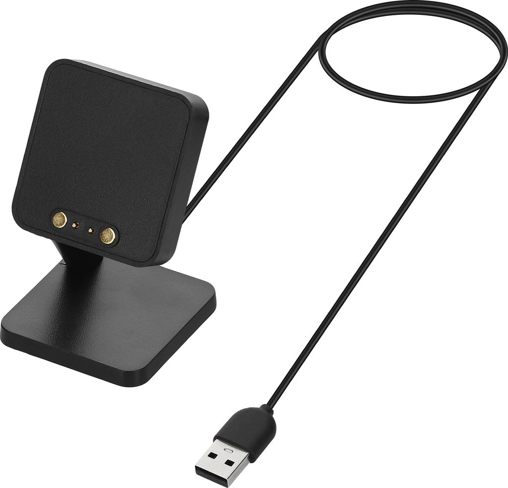 kwmobile USB Ladegerät kompatibel mit Haylou RT2 LS10 / Solar LS05 / RT LS05S - USB Kabel Charger Stand - Smart Watch Ladestation - Docking Station -