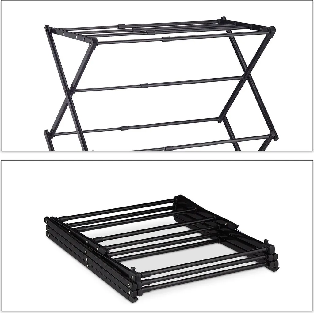 Étendoir pliable gain de place - Séchoir extensible à grande capacité