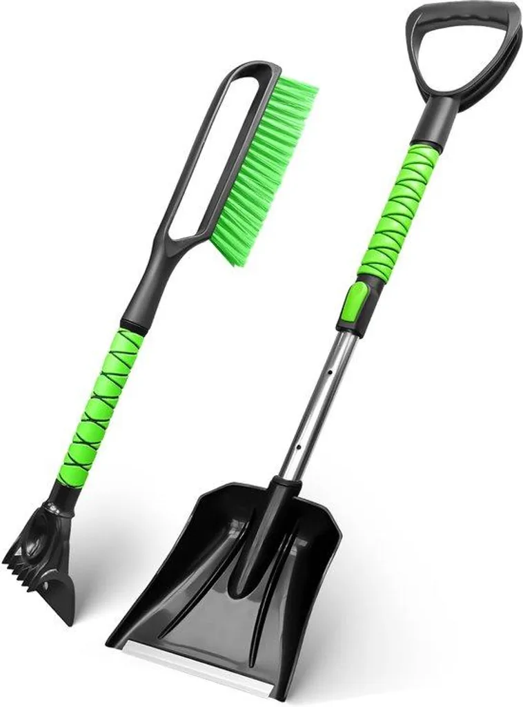 Lame à neige performante avec grattoir à glace ergonomique - Longue portée