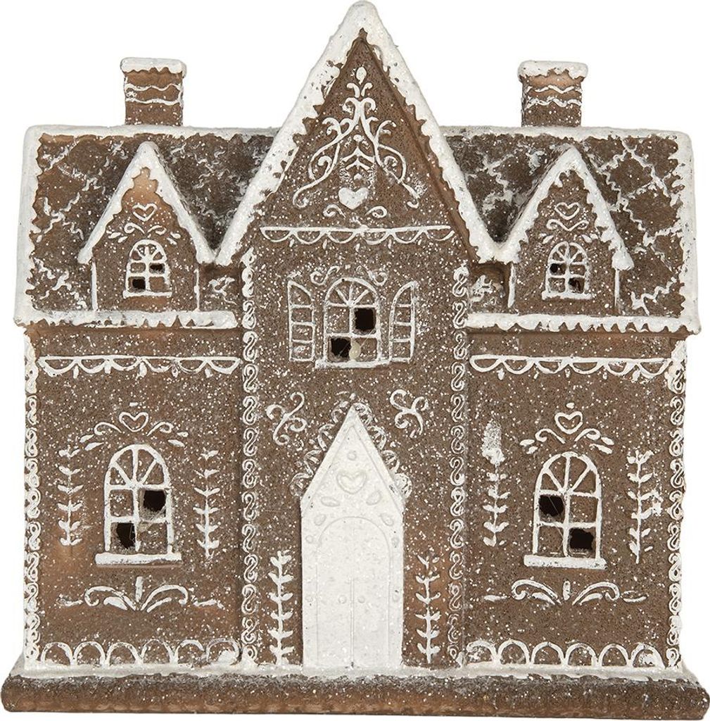 Clayre & Eef Domek z piernika z diodą LED 26x10x25 cm Zdjęcie produktu 