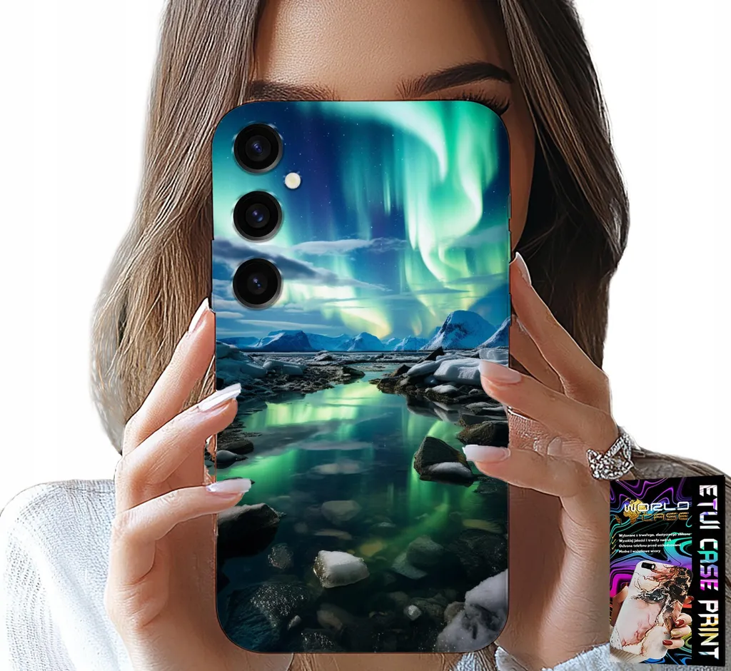 Look Alaska Aurora per Samsung Galaxy M15 5G + Vetro Omaggio