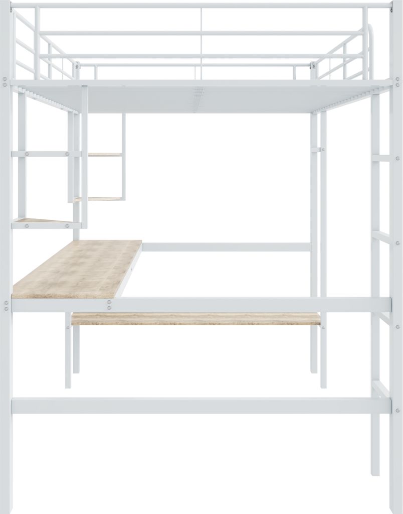 Łóżko piętrowe Flieks 90x200cm z biurkiem i półką, łóżko na Zdjęcie produktu 5