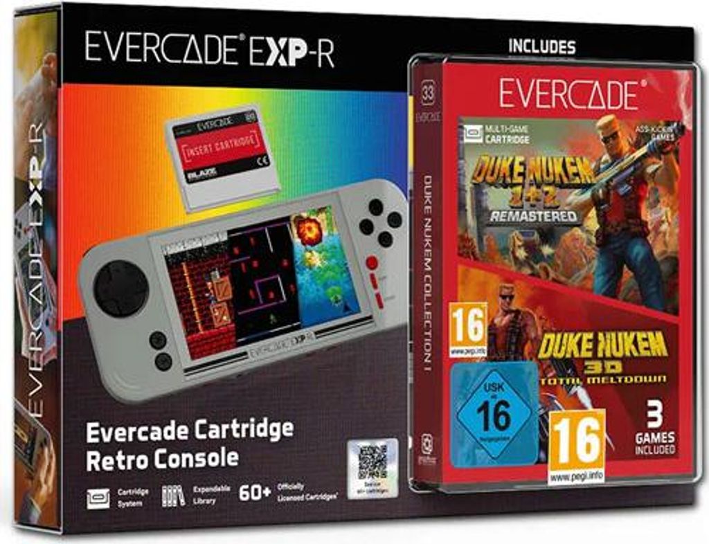 Evercade  EXP-R  Konsole & Duke Nukem Coll.1 Produktbild 