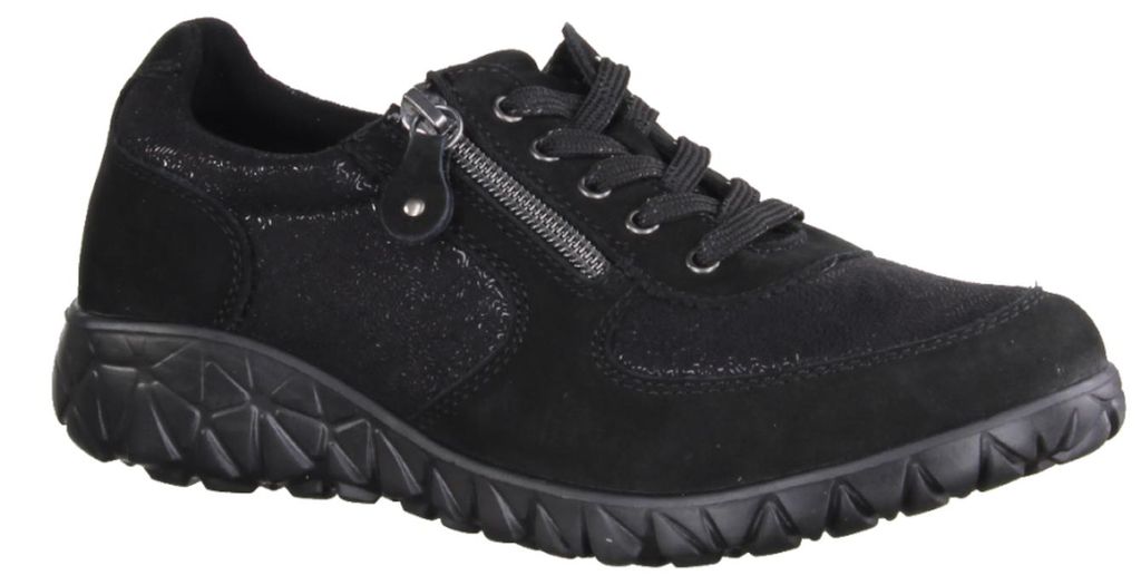 Waldläufer Schnürhalbschuhe in schwarz, Gr. 6 Produktbild 