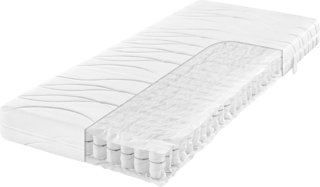 7- Zonen Tonnentaschenfederkernmatratze Rubin T weiß