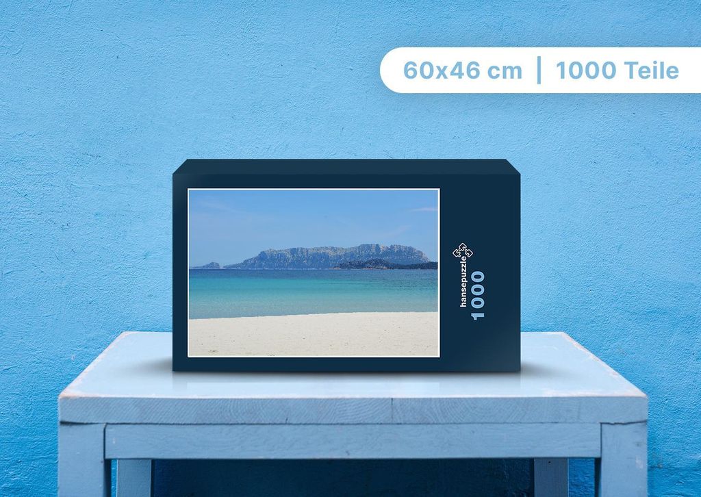 hansepuzzle 98323 - Tavolara Puzzle, 1000 Teile, Reisen, 60,0 x 46,0cm mit hochwertiger Aufbewahrung, Kartonbox und wiederverschließbarem Beutel