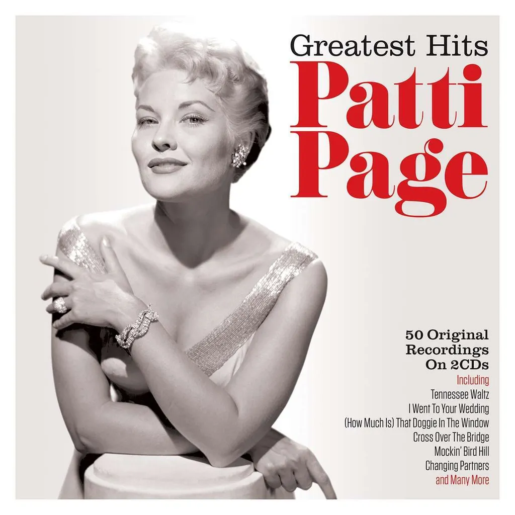 CD Patti Page Greatest Hits avec enregistrements audio d'origine