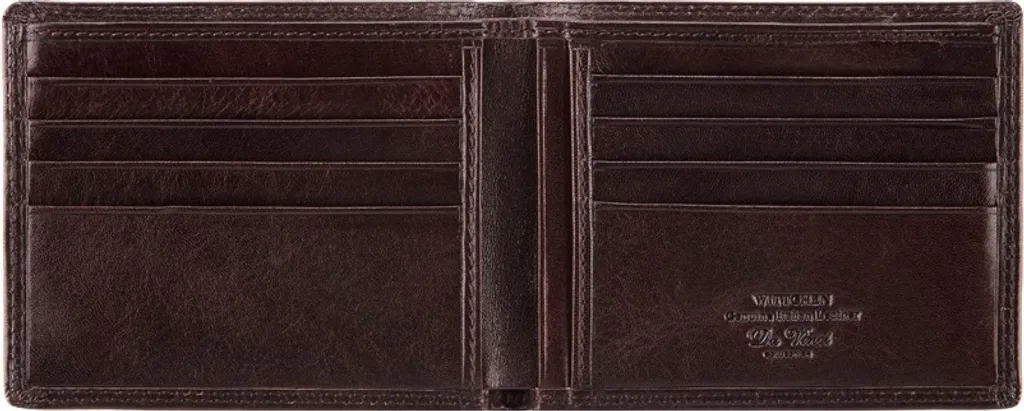 Porte-monnaie Da Vinci H 10x L 12,5cm en cuir véritable compact