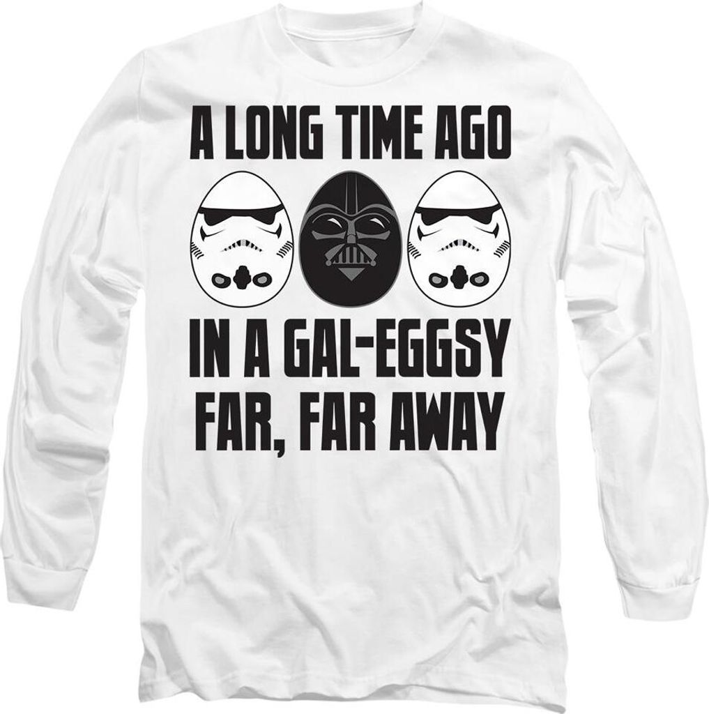 Star Wars - "GalEggsy Far, Far Away" T-Shirt für Herren/Damen Uni TV14112 (XXL) (Weiß)