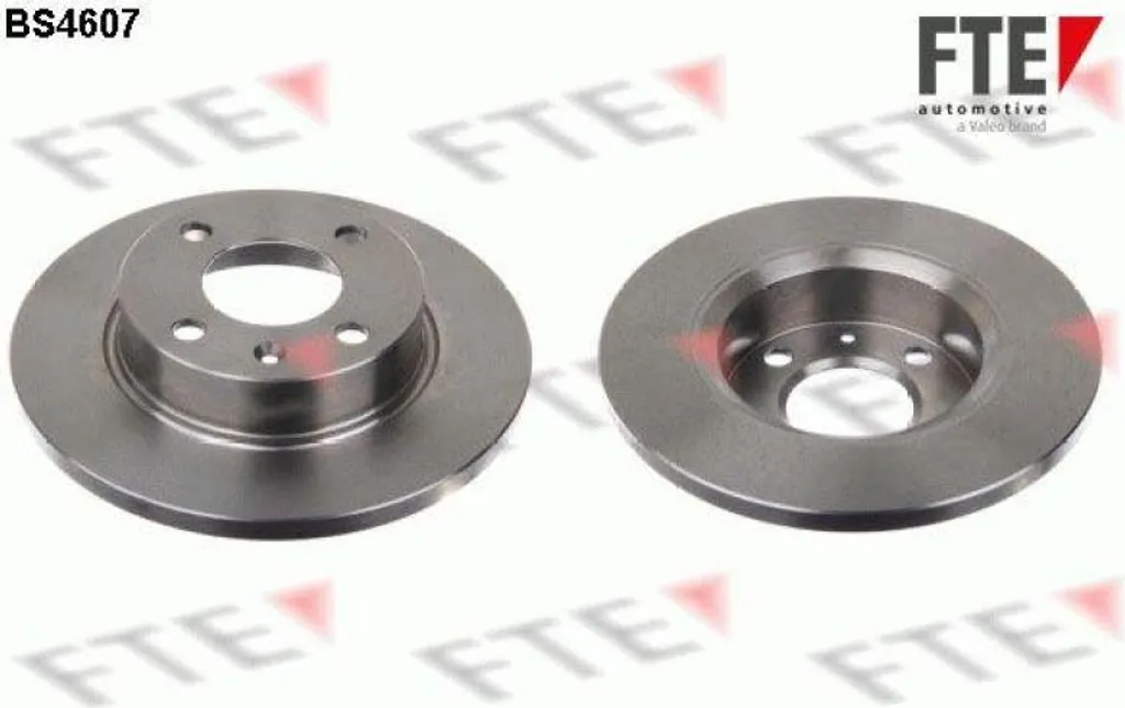 Paire de Disques de Frein Avant 236mm FTE pour Berline SKODA FAVORIT