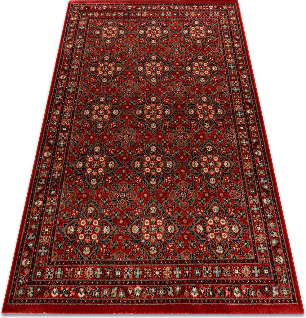 Tapis de passage rouge bordeaux KASHQAI 100% laine haute densité
