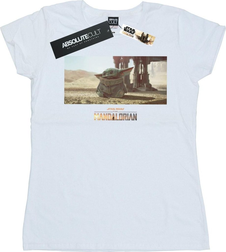 Star Wars - "The Mandalorian The Child" T-Shirt für Damen BI42978 (XXL) (Weiß)