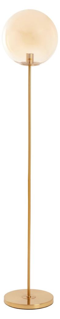 Light & Living - stehlampe - Medina - bernstein - glas - buntglaslampe - E27 - 1882685