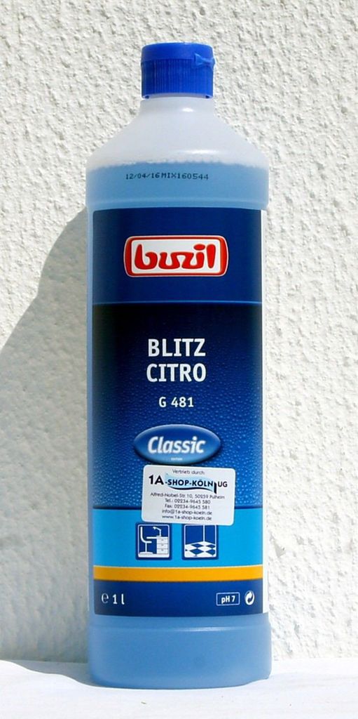 Alkoholreiniger Blitz Citro G 481 1l Flasche BUZIL