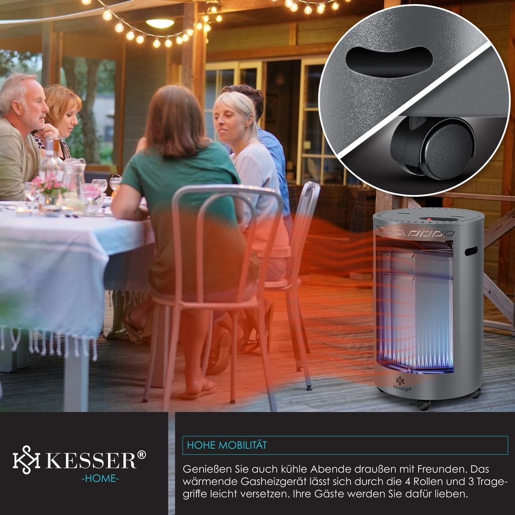 KESSER® Gasheizer Keramik 4200 Watt Gas Heizstrahler inkl. Produktbild 6