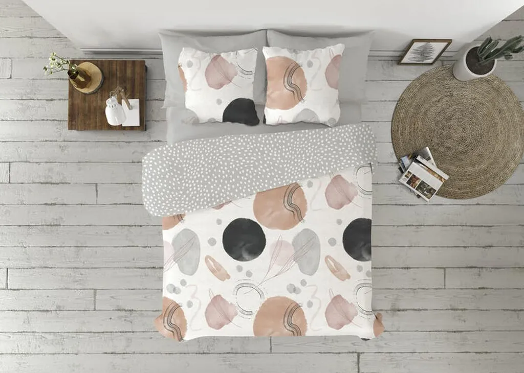 Linge de lit gris 144 fils Pierre Cardin Edesia 220x230 cm coton