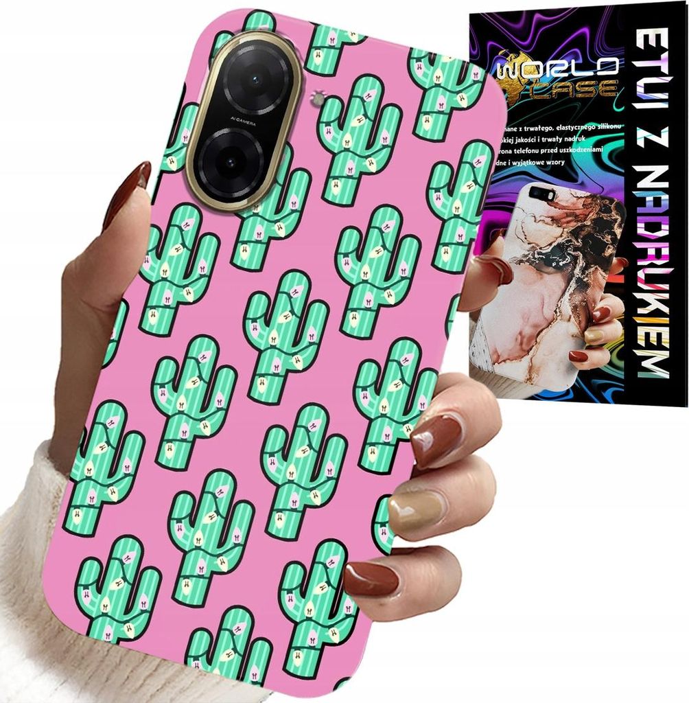 Hülle Für Xiaomi Redmi A5 - Kakteen, Kaktus Auf Rosa Hintergrund + Folie