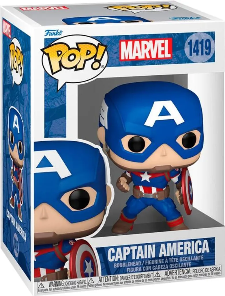 Figurine Captain America Marvel 6 pouces robuste pour collectionneur