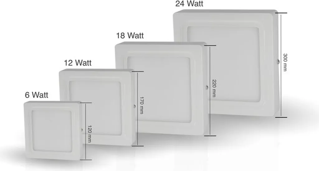 Luce LED 24W per Soffitto - Plafoniera Quadrata Bianco Neutro 30cm