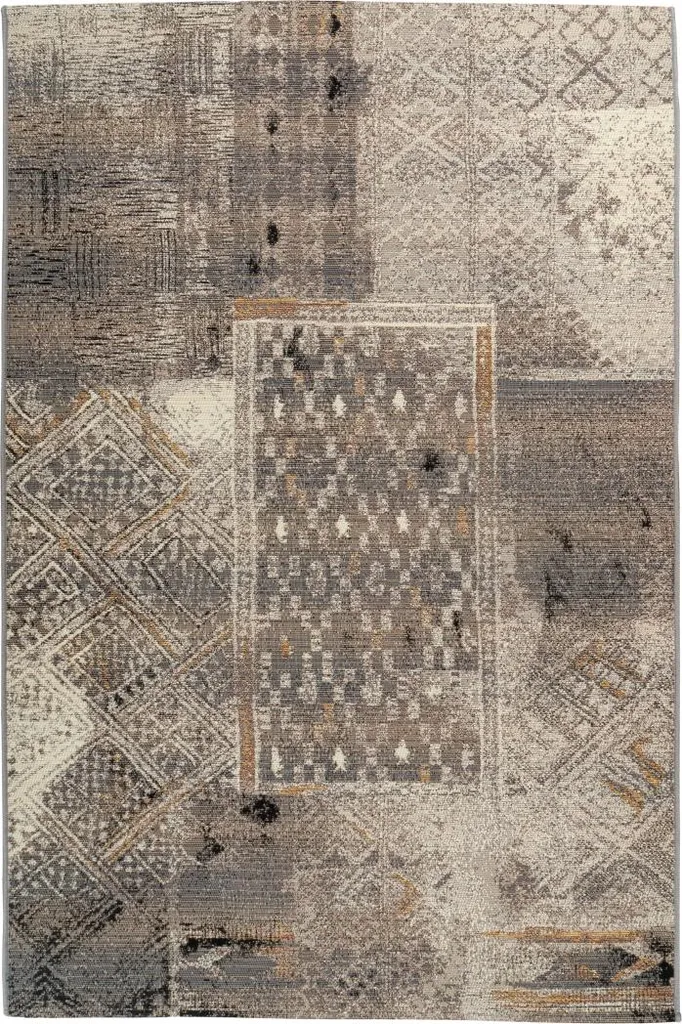 Tapis Gris 200x290 cm My Gobelina 644 : Anti-tache et Facile à Nettoyer