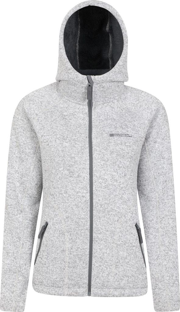Mountain Warehouse - "Nevis" Hoodie mit durchgehendem Reißverschluss für Damen MW448 (36 DE) (Grau)