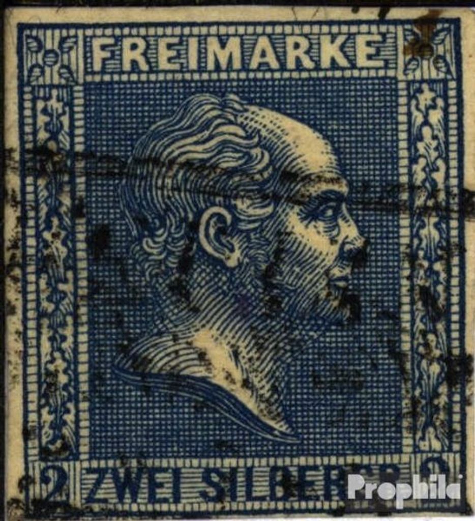 Briefmarken Preußen 1858 Mi 11 Pracht gestempelt Königsbüste