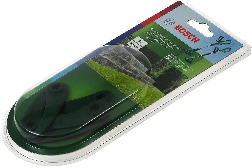 5x Bosch  Ersatzmesser für Rasentrimmer EasyGrassCut Produktbild 