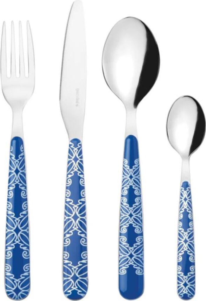 GUZZINI Fusion Bestekset 24-delig Mediterraan Blauw