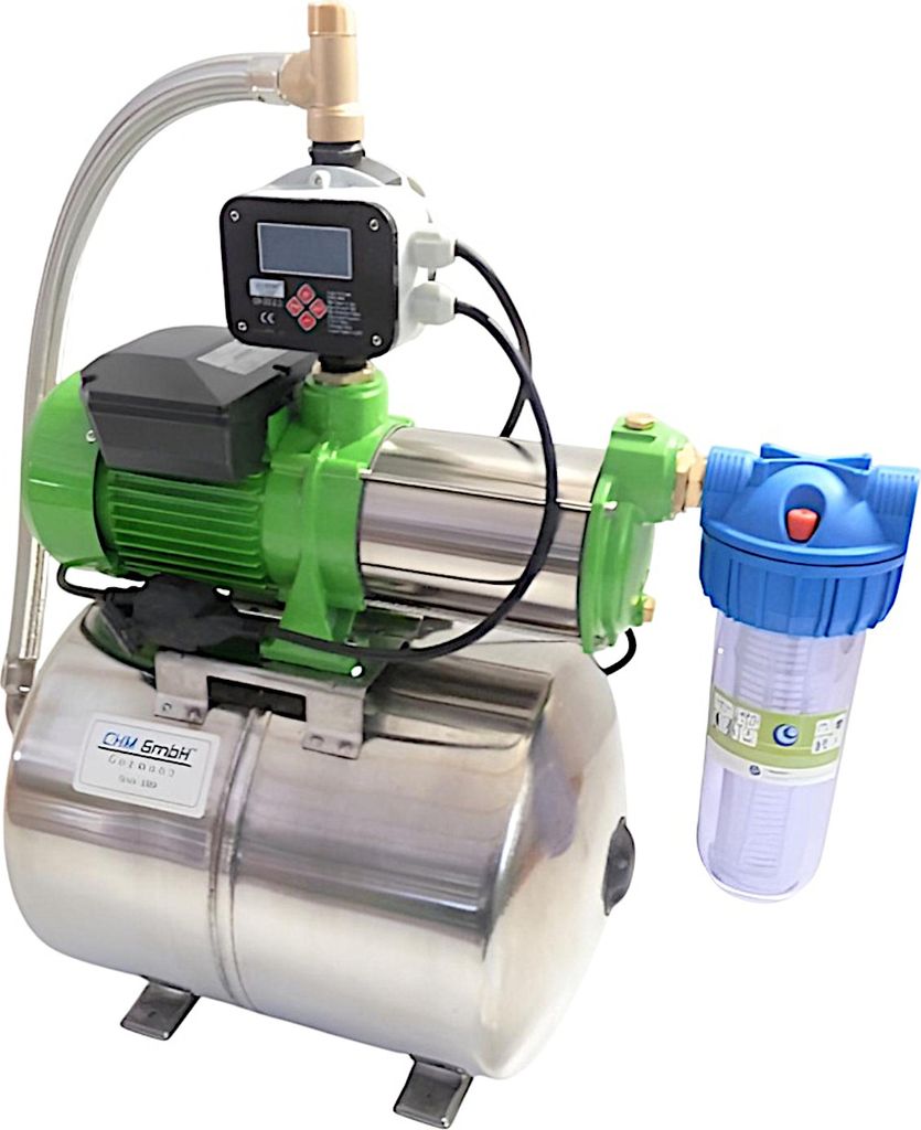 CHM GmbH® Hauswasserwerk Edelstahl 50 Liter, 6,5 Bar 10200 Produktbild 