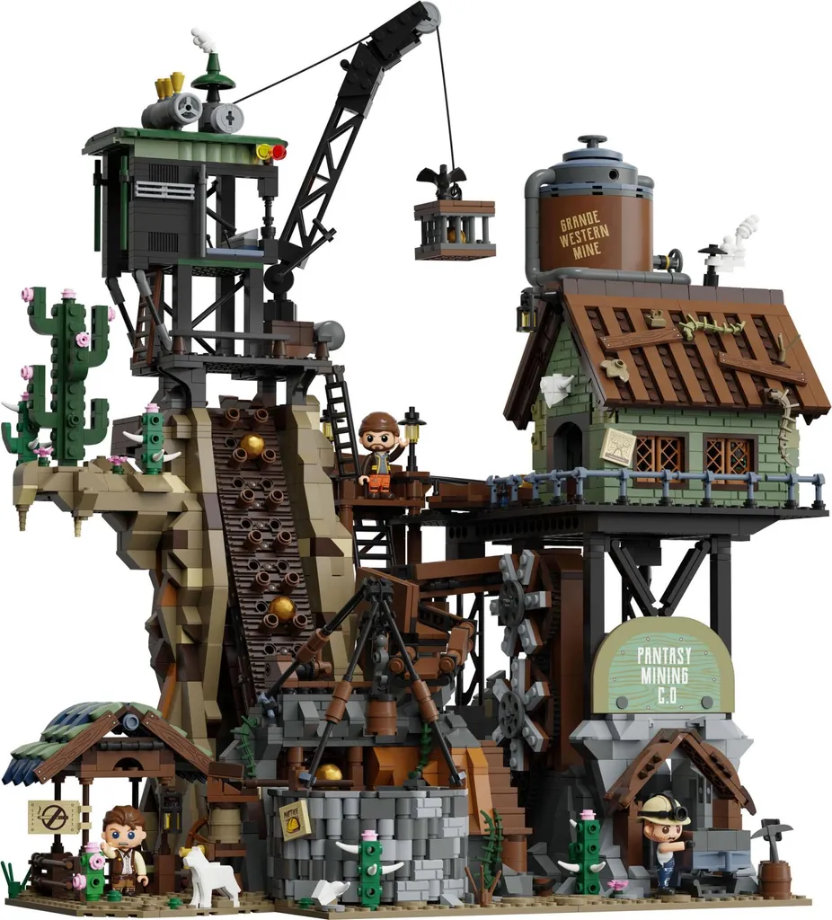 Pantasy 85025 Briques de serrage - Maquette Mine d'or de l'Ouest 2990 pcs