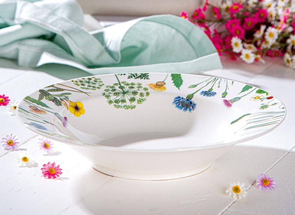 Assiette à soupe Gilde, ronde, motif "Fleurs sauvages", Image du produit 