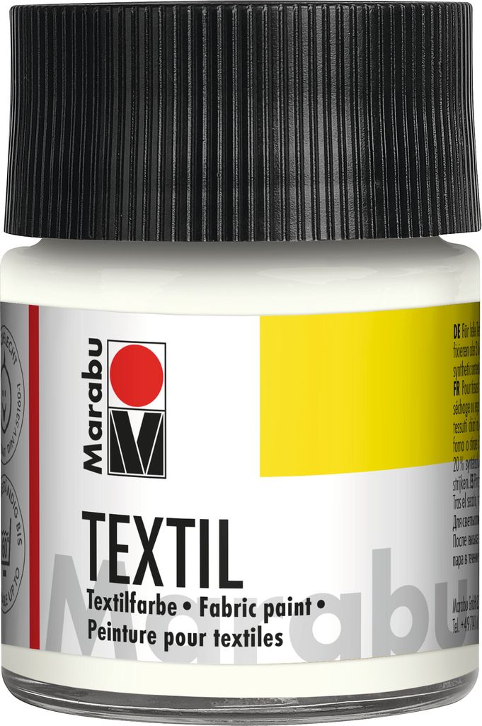 Marabu 1716 05 070 Bianco tessile 070, 50 ml Immagine del prodotto 