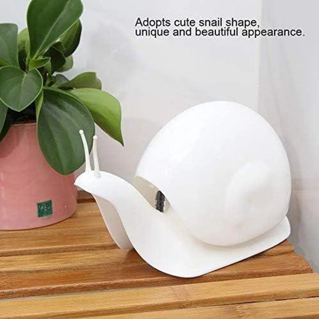 Distributeur savon compact escargot Allecto Plus blanc pour petit lavabo