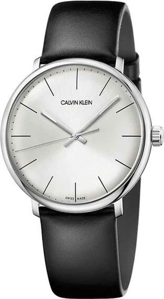 Calvin Klein High Noon K8M211C6 : Bracelet Cuir et Verre Galbé Vintage