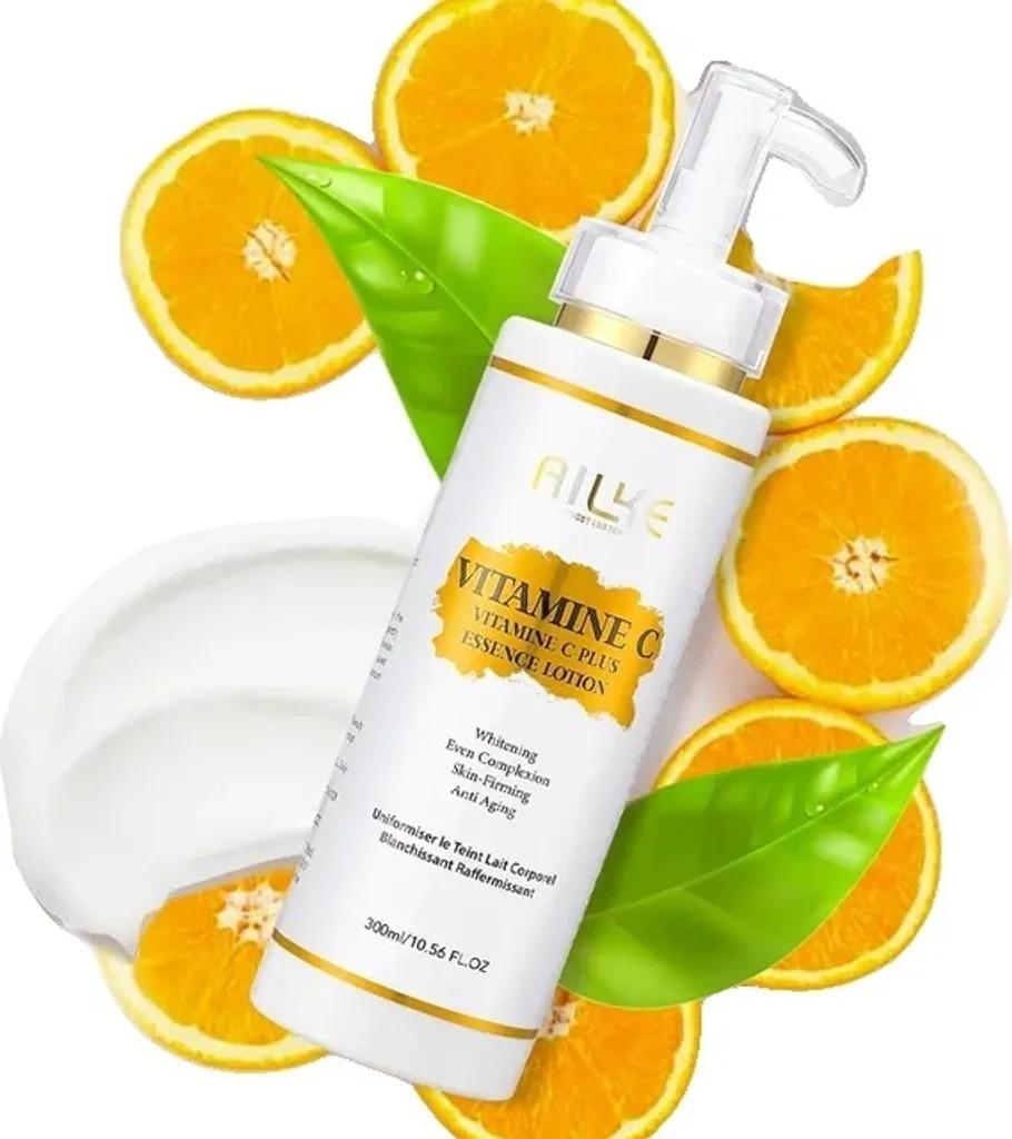 Lotion corporelle éclaircissante vitamine C - Soin unifiant et éclat
