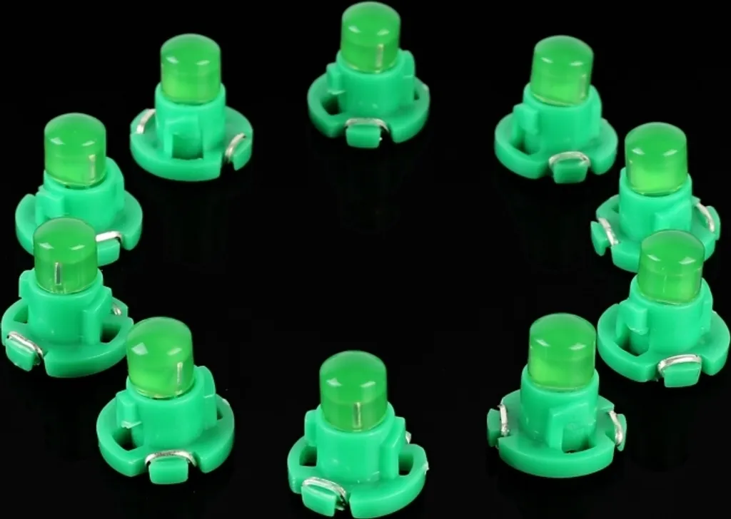 Upgrade LED Verde T4.2 per Cruscotto - Kit 10 Pezzi Alta Luminosità