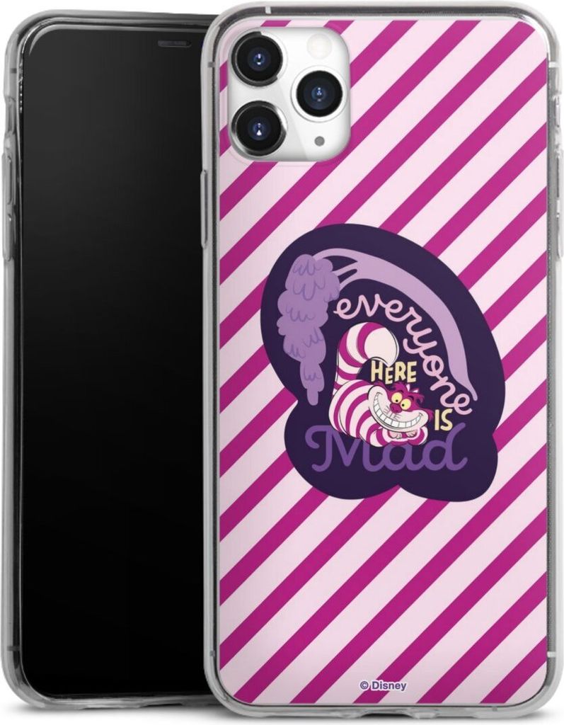 DeinDesign Slim Hülle für Apple iPhone 11 Pro Max Silikon Case Ultra Dünn Handyhülle Alice im Wunderland Disney Grinsekatze