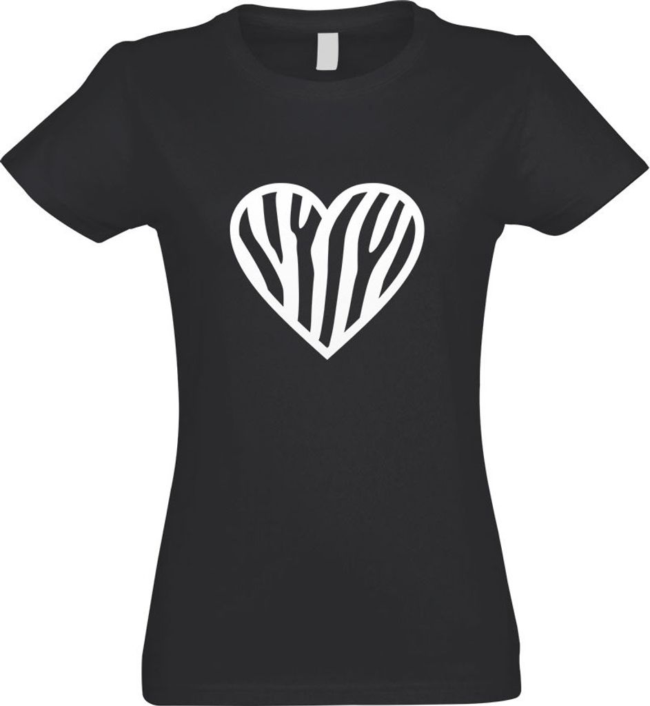 Kiwistar - T-Shirt tailliert - Damen - Graphit - Zebra - mit Motiv Bedruckt - Funshirt Design - Sport - Freizeit - Damen - L