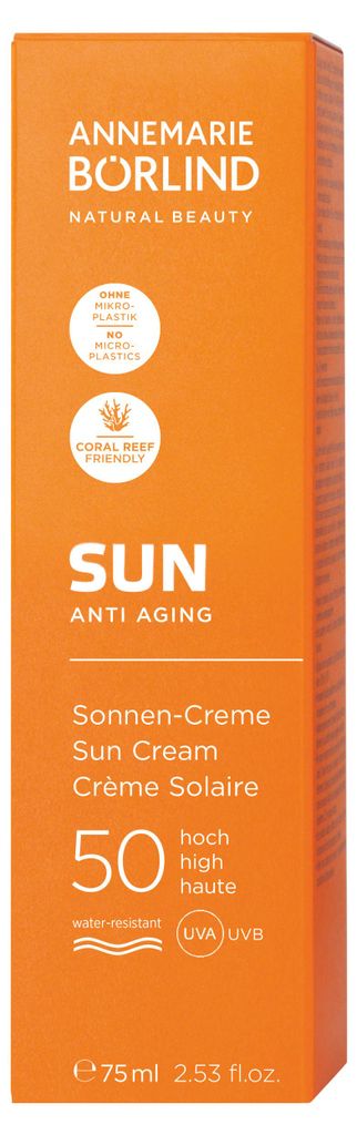 Annemarie Börlind SUN ANTI AGING, Sonnenschutzcreme, Tube, Feuchtigkeitsspendend, Schutz, trockene Haut, normale Haut, 75 ml, Erwachsene