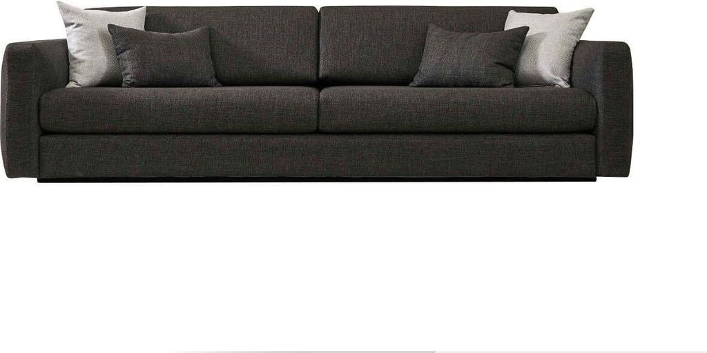 Stoffsofa Dreisitzer Couch Sofa 3 Sitzer Grau Stoff Polstersofa Design