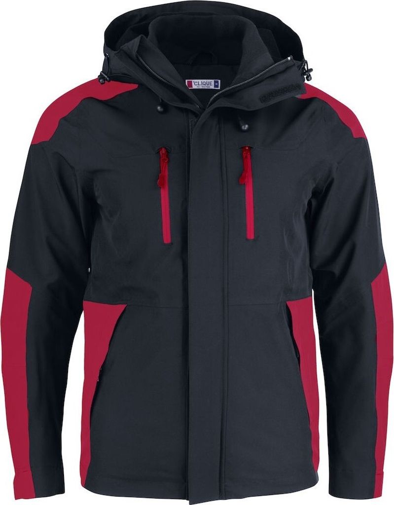 Clique - "Stafford" Jacke für Herren/Damen Uni UB604 (L) (Rot/Schwarz)